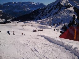 Pista rossa verso Ortisei